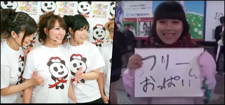 Las campañas de palpar pechos en Japón